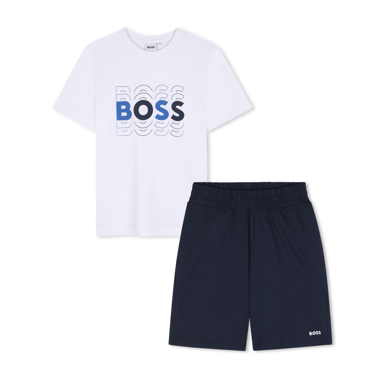 T-SHIRT + BERMUDA SET BOSS 
                        BOY