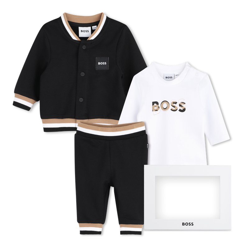 Pants, cardigan, and t-shirt set BOSS 
                        BOY