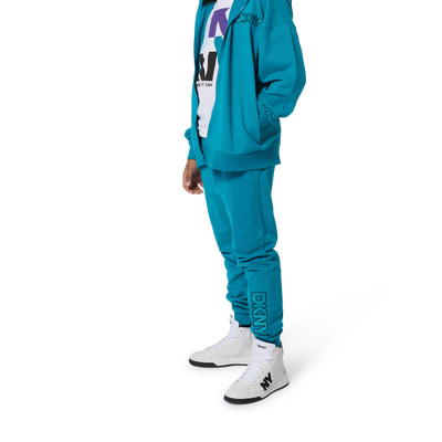 Hooded fleece cardigan DKNY UNISEX