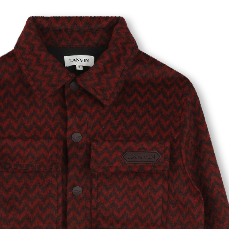 Printed fleece shirt jacket LANVIN 
                        BOY