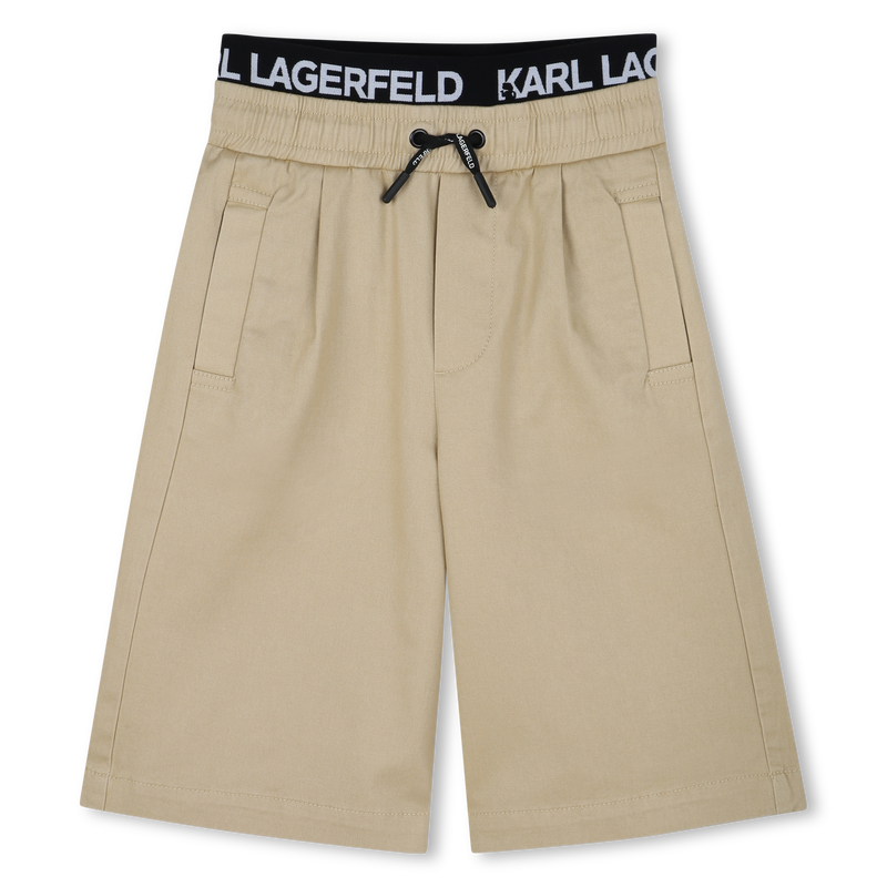 Twill Bermuda shorts KARL LAGERFELD KIDS 
                        BOY