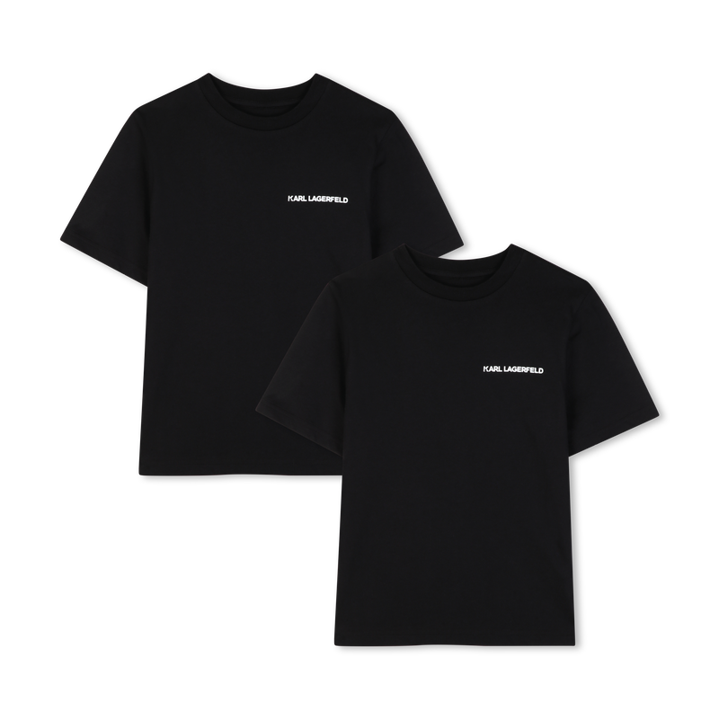 Set of 2 short-sleeved t-shirts KARL LAGERFELD KIDS 
                        BOY
