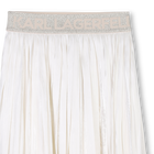 Pleated voile skirt KARL LAGERFELD KIDS 
                    GIRL