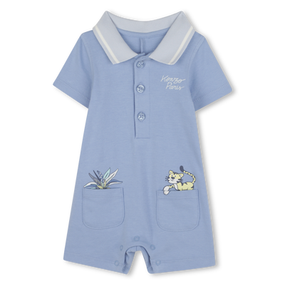 Short romper with pockets KENZO KIDS BOY