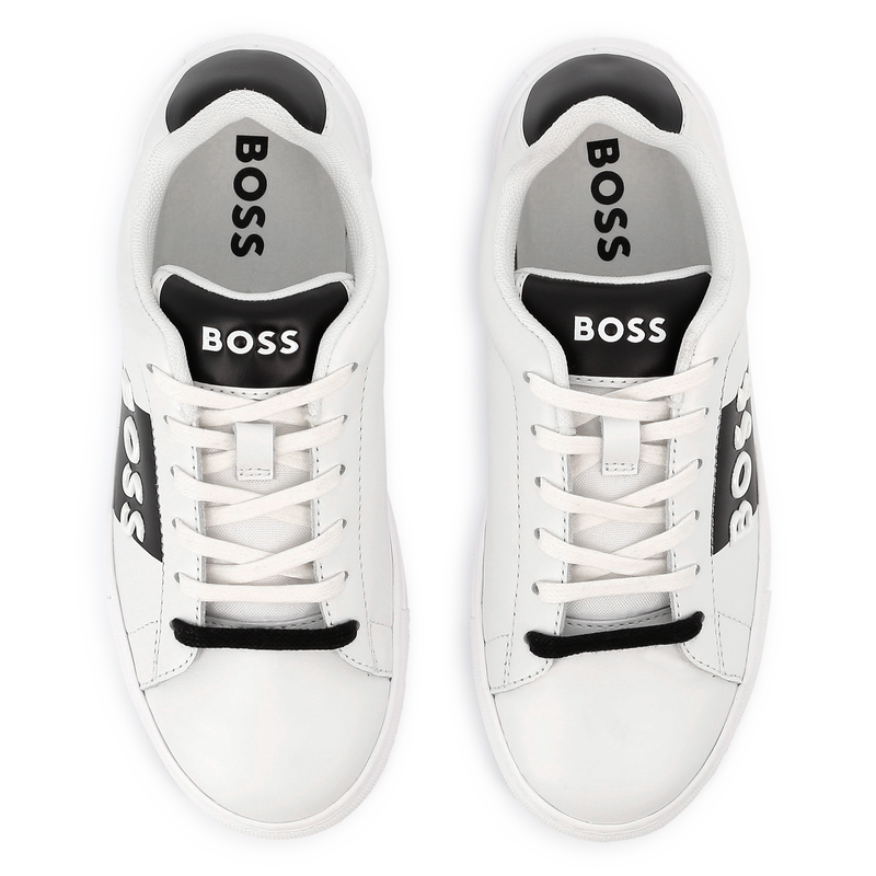 Lace-up leather trainers BOSS 
                        BOY