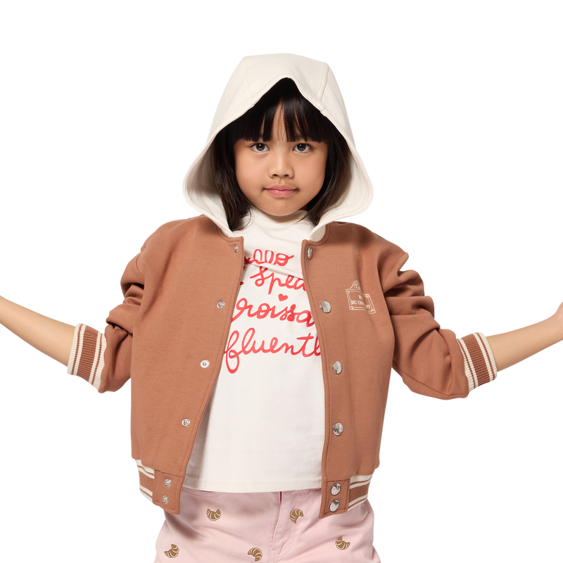 Hooded cardigan KIDS AROUND 
                        GIRL