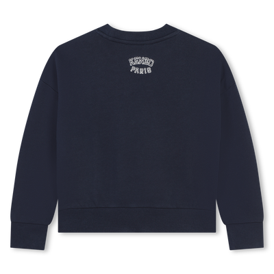 Embroidered cotton sweatshirt KENZO KIDS GIRL