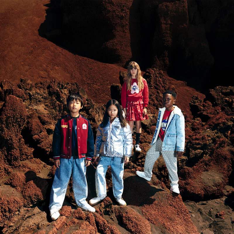 Unbrushed fleece sweatshirt KENZO KIDS 
                        GIRL