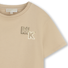 Short-sleeved cotton T-shirt MICHAEL KORS 
                    GIRL