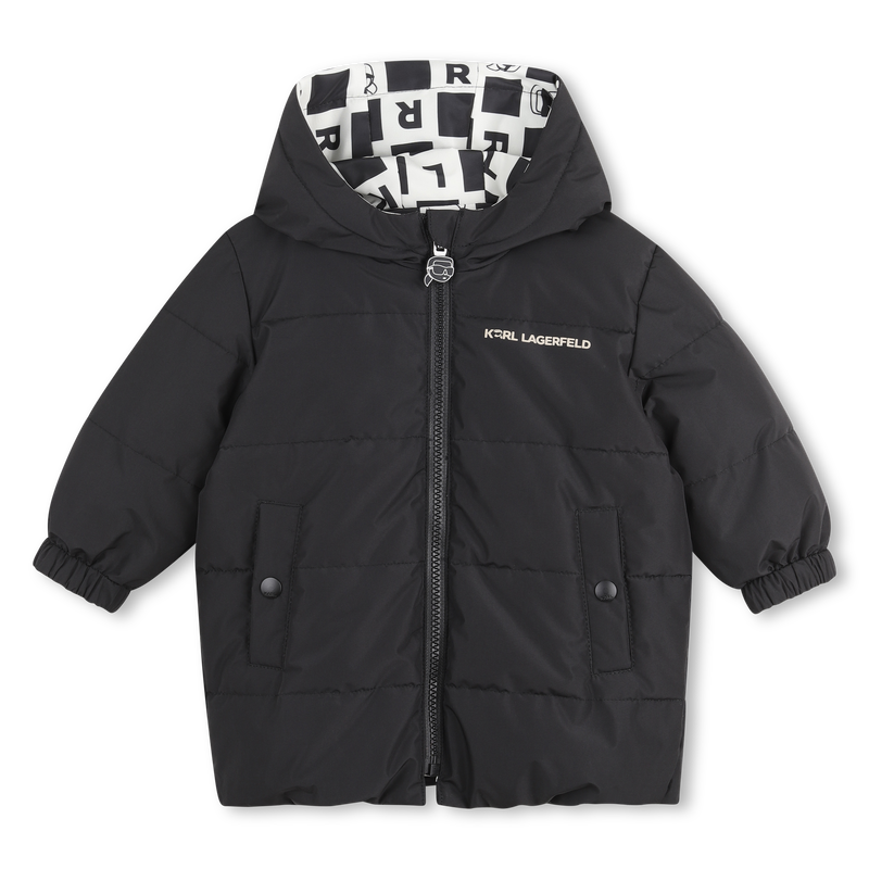 Reversible down jacket KARL LAGERFELD KIDS 
                        BOY