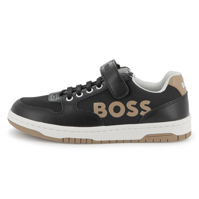 Laced hook-and-loop trainers BOSS BOY