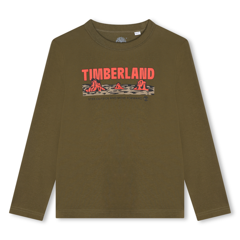 T-shirt with print and message TIMBERLAND 
                        BOY