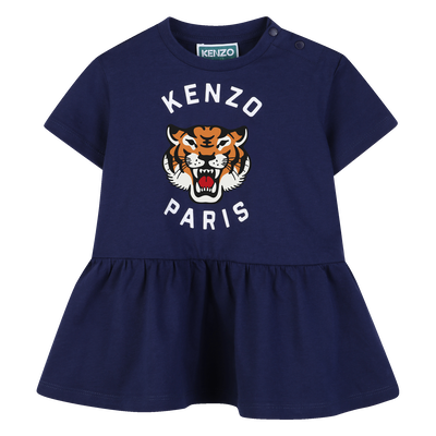 DRESS GATHERED AT THE WAIST KENZO KIDS GIRL