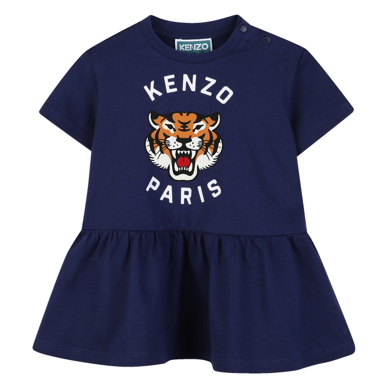 DRESS GATHERED AT THE WAIST KENZO KIDS 
                        GIRL