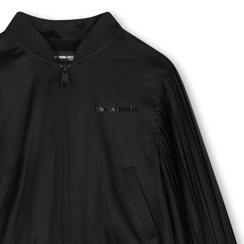 PLEATED SLEEVE JACKET KARL LAGERFELD KIDS 
                        GIRL