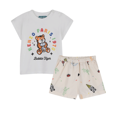 T-SHIRT AND SHORTS SET KENZO KIDS BOY