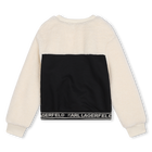 Bi-material sweatshirt KARL LAGERFELD KIDS 
                    GIRL