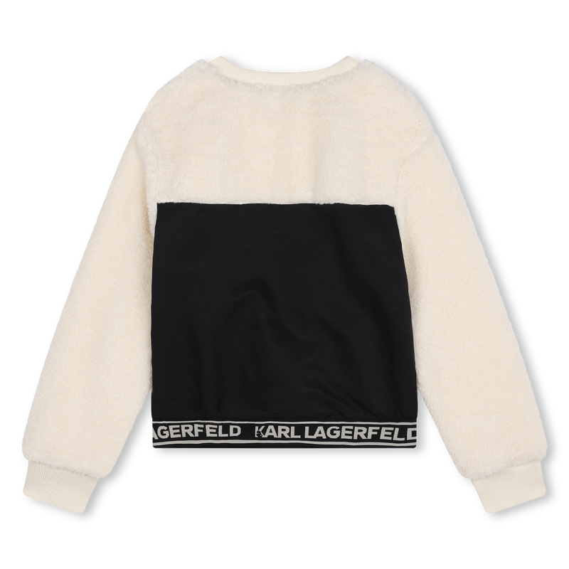 Bi-material sweatshirt KARL LAGERFELD KIDS 
                        GIRL