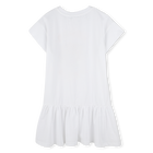 Logo print dress with ruffle KENZO KIDS 
                    GIRL