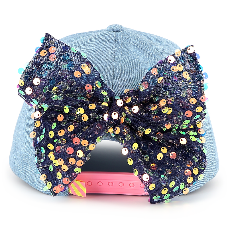 Denim baseball cap with bow BILLIEBLUSH 
                        GIRL