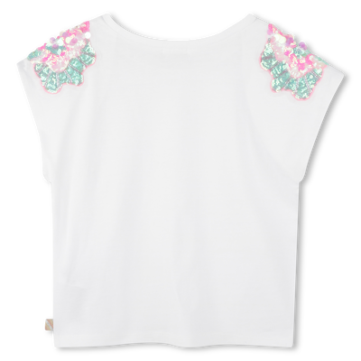 T-shirt with shoulder sequins BILLIEBLUSH GIRL