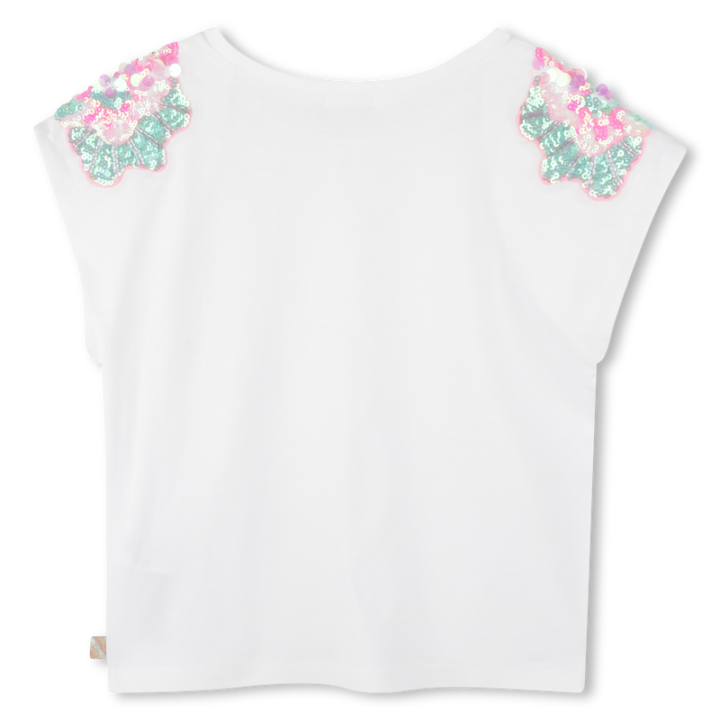 T-shirt with shoulder sequins BILLIEBLUSH 
                        GIRL
