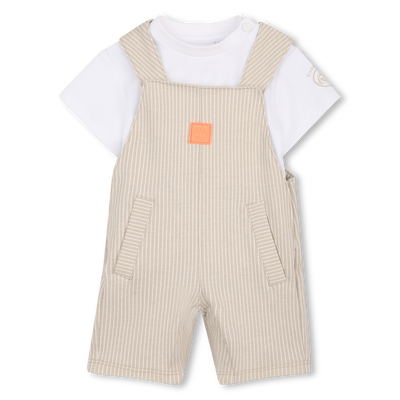 OVERALLS AND T-SHIRT SET TIMBERLAND BOY