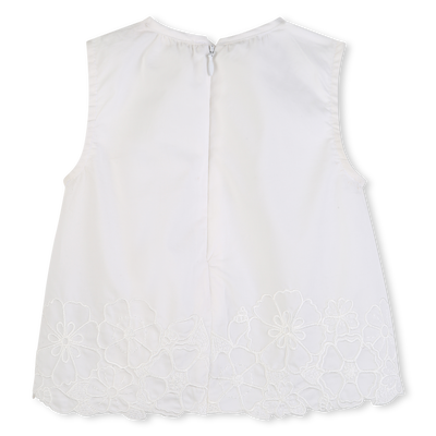 SLEEVELESS VEST TOP WITH FLORAL EMBROIDERY CHLOE GIRL