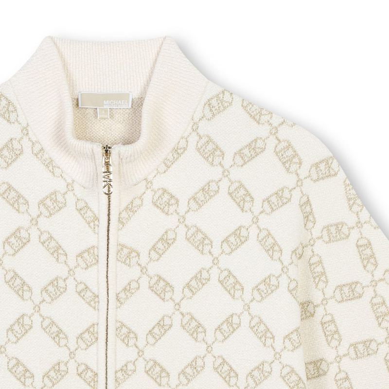 Zip-up knitted cape MICHAEL KORS 
                        GIRL