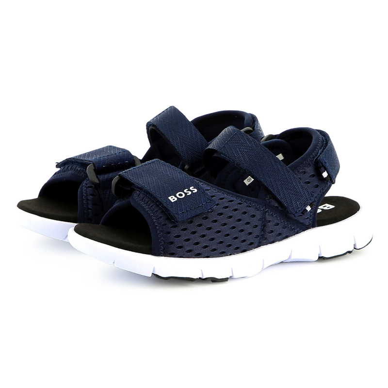 Hook-and-loop canvas sandals BOSS 
                        BOY