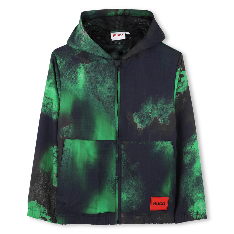 Printed hooded windbreaker HUGO 
                        BOY