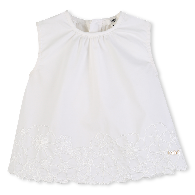 SLEEVELESS VEST TOP WITH FLORAL EMBROIDERY CHLOE 
                        GIRL