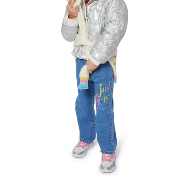 Metallic hooded puffer jacket BILLIEBLUSH GIRL