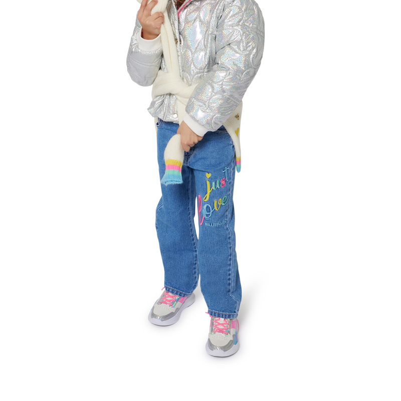 Metallic hooded puffer jacket BILLIEBLUSH 
                        GIRL