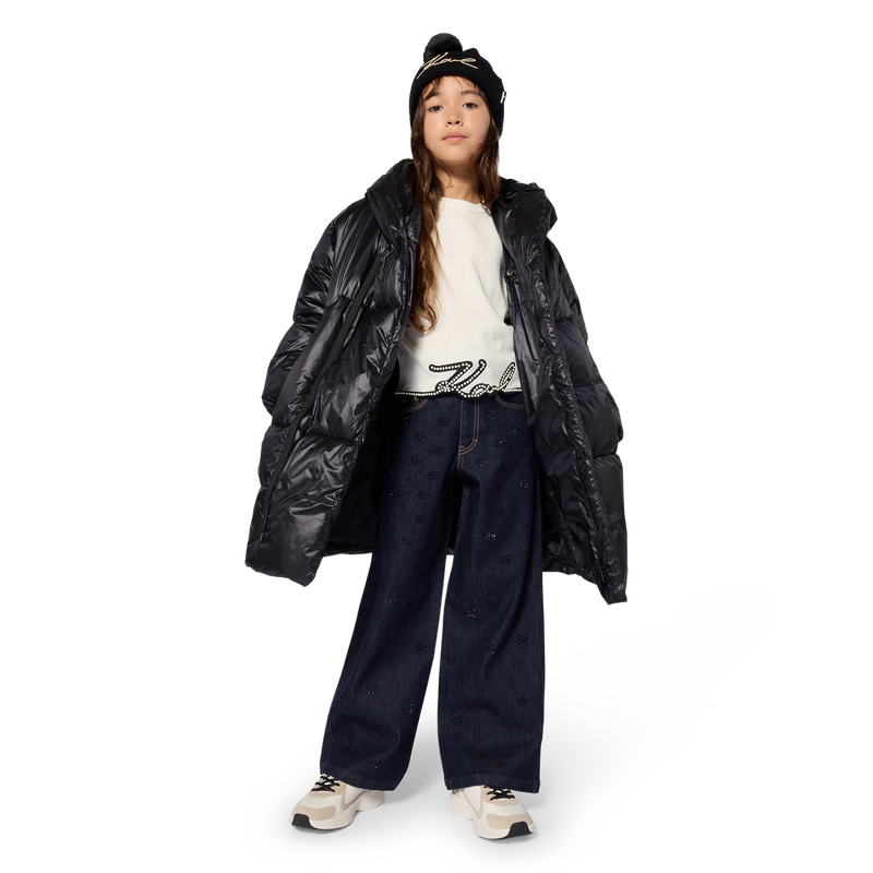 Long down jacket KARL LAGERFELD KIDS 
                        GIRL