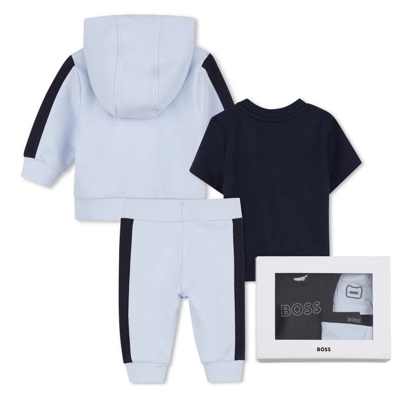 CARDIGAN + TROUSERS + T-SHIRT SET BOSS 
                        BOY