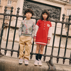 Embroidered fleece dress KENZO KIDS 
                    GIRL