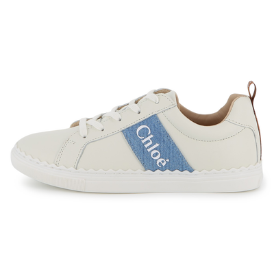 COWHIDE LEATHER TRAINERS CHLOE GIRL