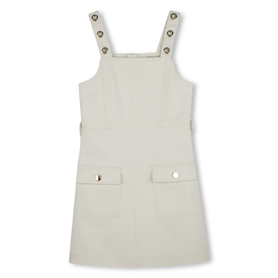 Cotton pinafore dress MICHAEL KORS GIRL