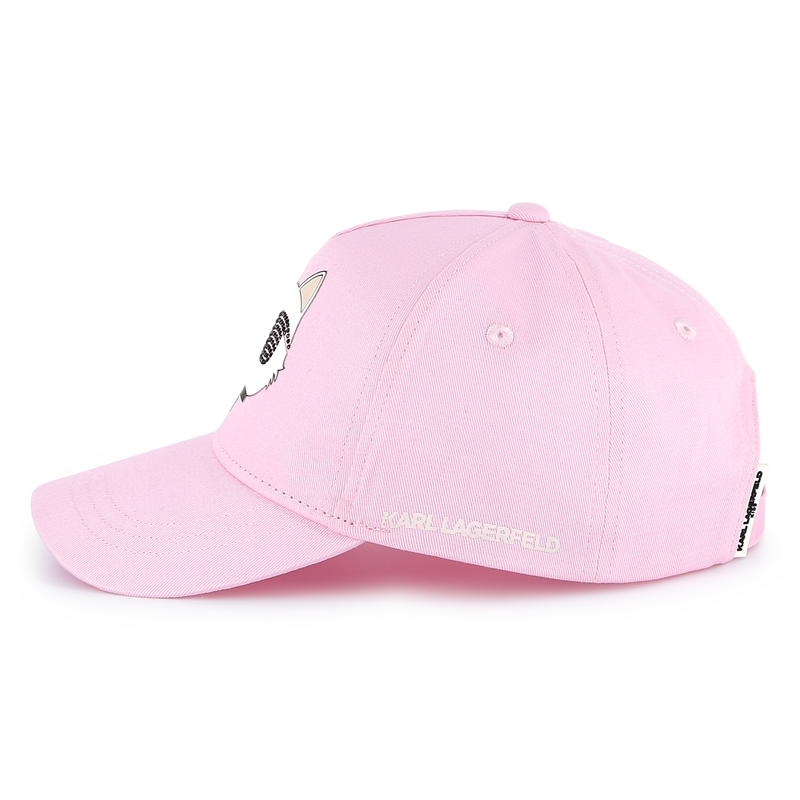 Adjustable cotton baseball cap KARL LAGERFELD KIDS 
                        GIRL