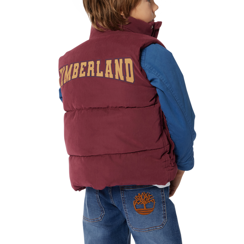 Zip-up logo parka TIMBERLAND 
                        BOY
