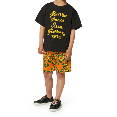Cotton satin Bermuda shorts KENZO KIDS BOY
