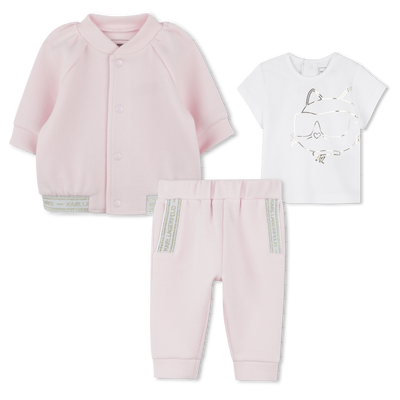 Three-piece jogging set KARL LAGERFELD KIDS GIRL