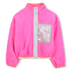 Cardigan in plush fabric BILLIEBLUSH 
                    GIRL