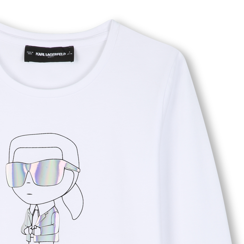 Long sleeve t-shirt KARL LAGERFELD KIDS 
                        GIRL