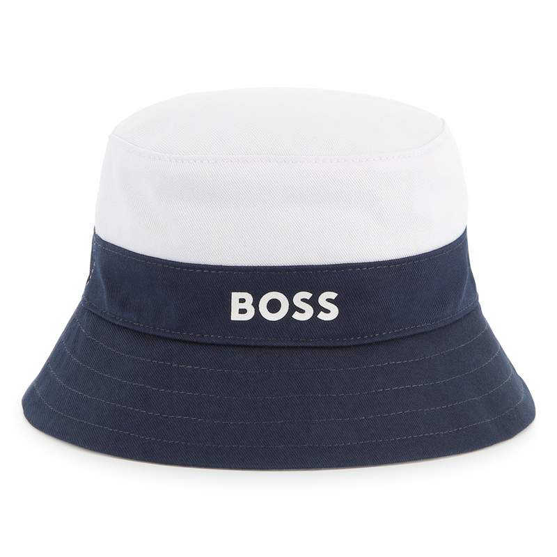 Reversible cotton bucket hat BOSS 
                        BOY
