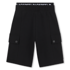 Elasticated waist bermuda shorts KARL LAGERFELD KIDS 
                    BOY