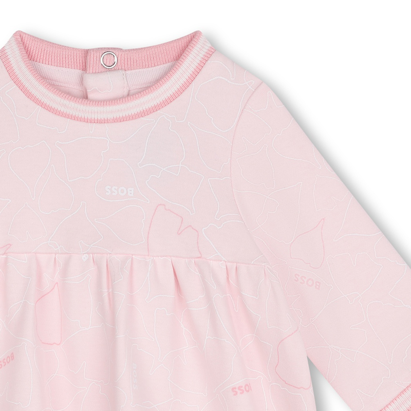 Dress with striped ribbing BOSS 
                        GIRL