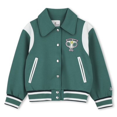 CARDIGAN WITH PRESS STUDS KIDS AROUND GIRL