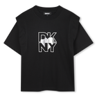 Short-sleeved T-shirt, BLACK, hi-res